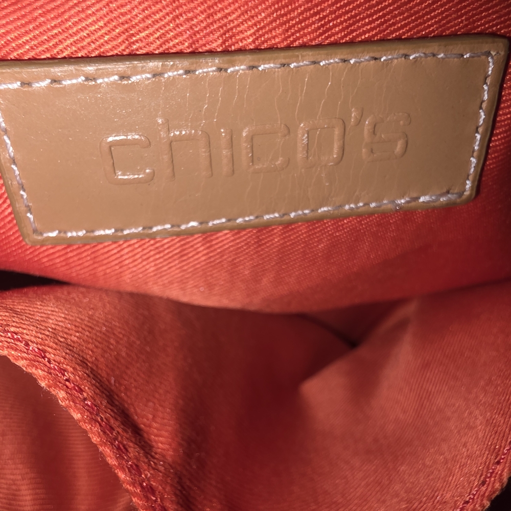Chico's Tan Leather Tote Bag - Picture 5 of 8